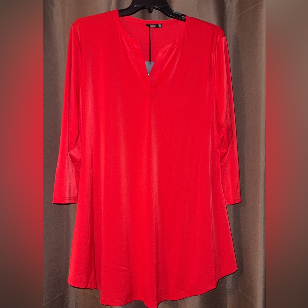 Elegant Red Women's Top